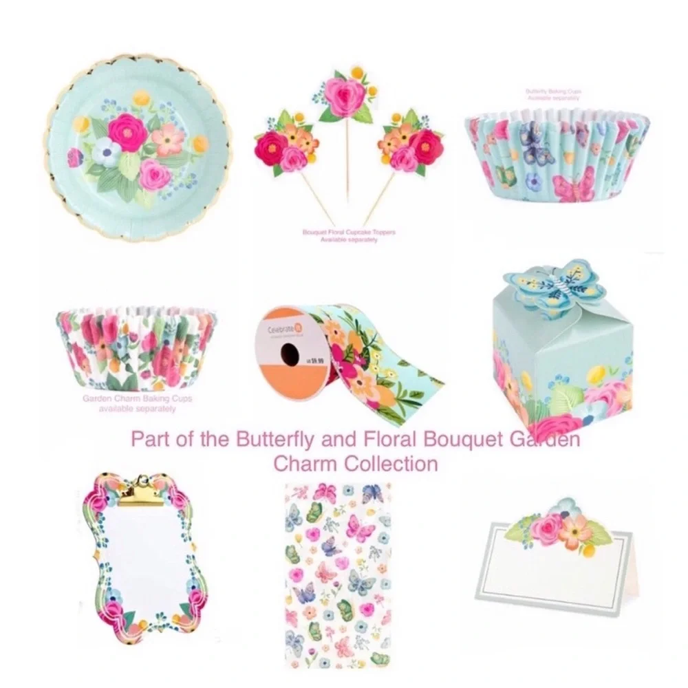 Celebrate It Butterfly Floral Bouquet 8.5